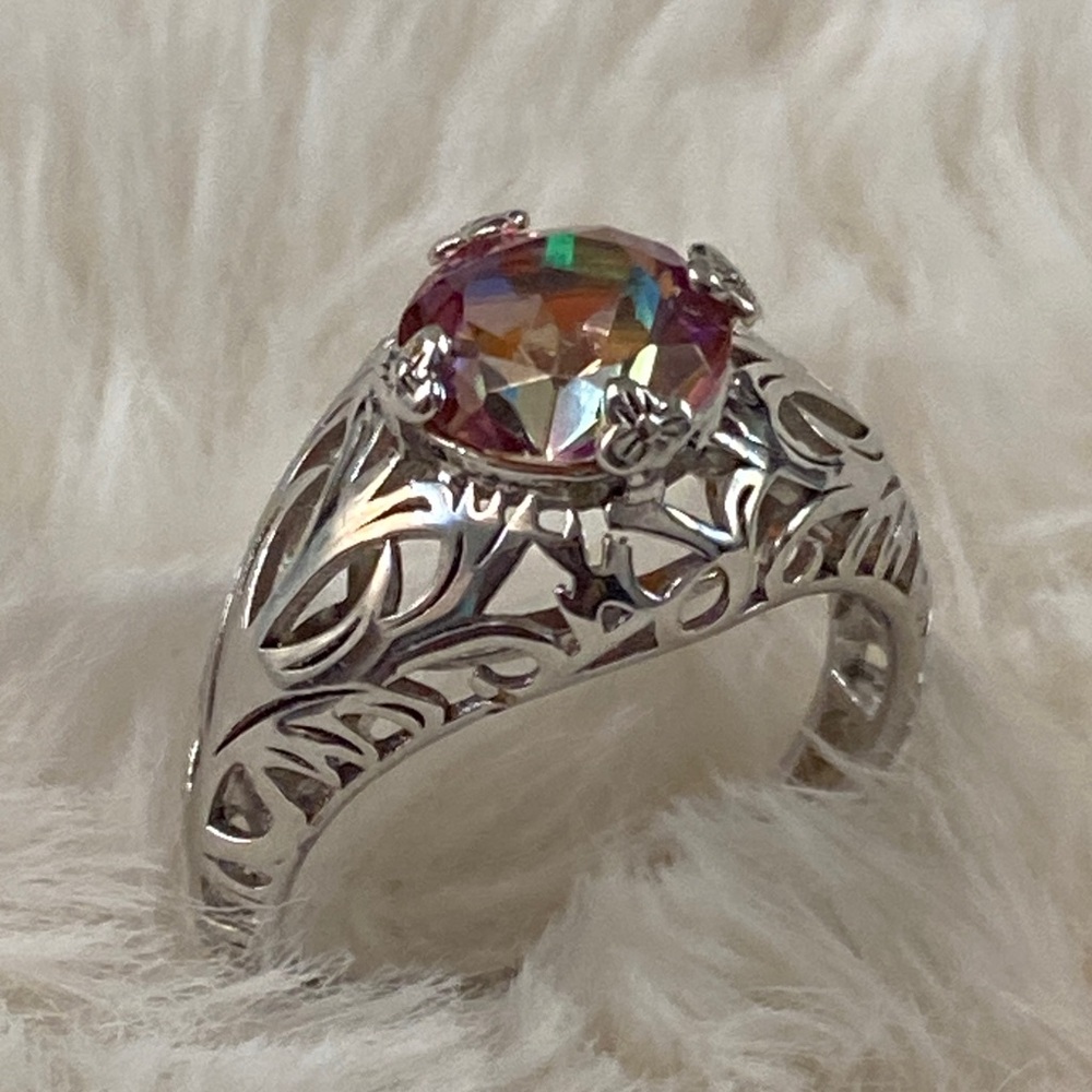 Sunrise Mystic Topaz Ring - Picture 2 of 6
